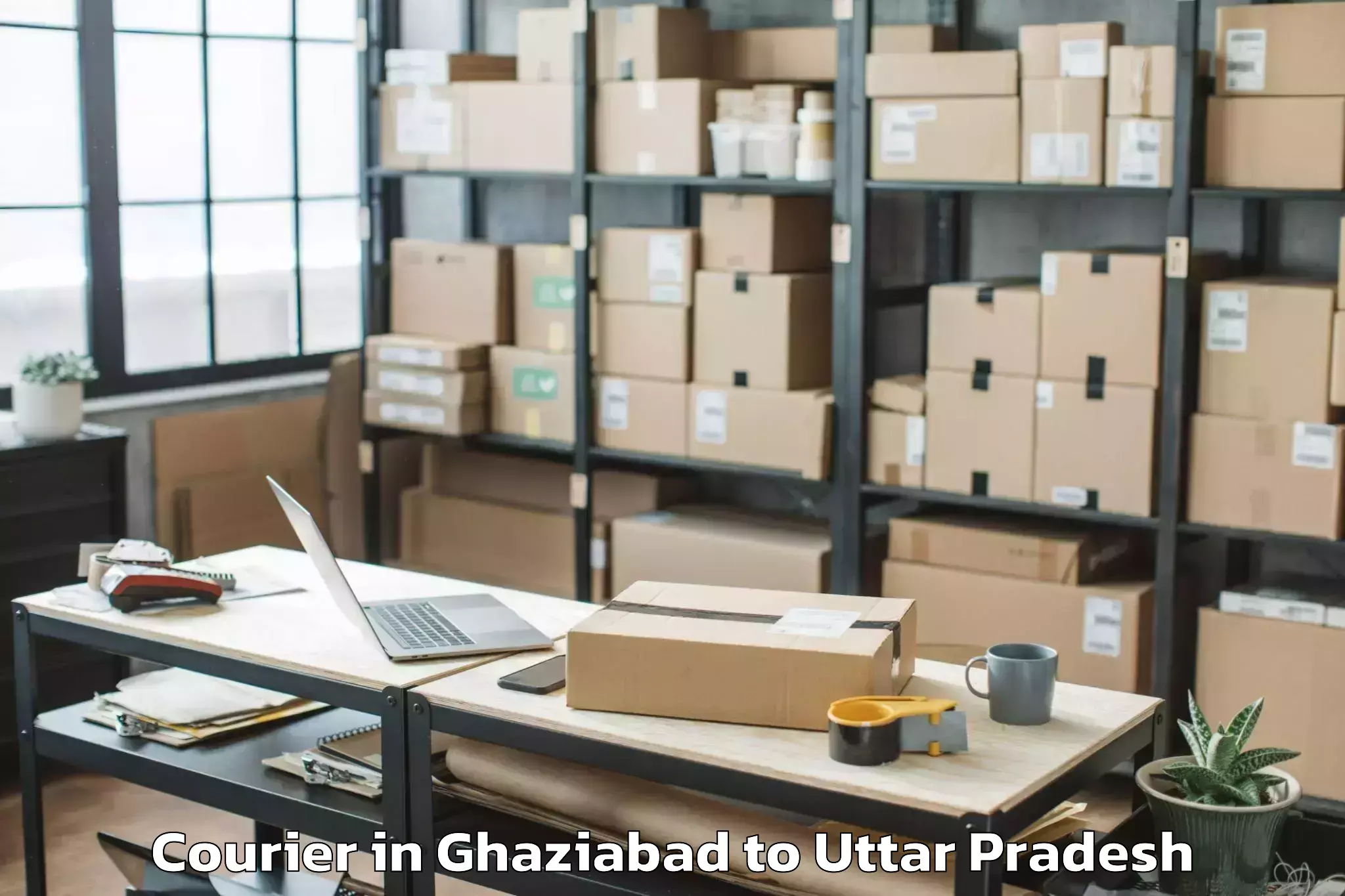 Reliable Ghaziabad to Katghar Lalganj Courier